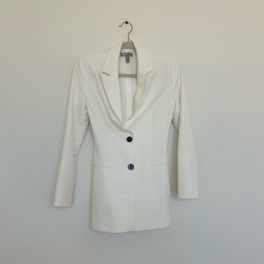 ASOS White Blazer Jacket & Trouser Pant Set